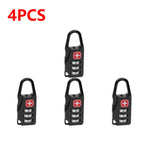 1-10PCS Tragbare Legierung Schloss Vorhängeschloss Outdoor Reise Gepäck Zipper Rucksack Handtasche Sicher Anti-diebstahl Kombination code Nummer Schloss