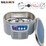 Draagbare ultrasone reiniger van 600 ml voor sieraden, brillen, gebitsprotheses, horloges, wasmachinekuipen en andere reinigingsapparatuur met dubbele vibratiefrequentie.
