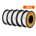 KINGROON PETG 3D-Drucker-Filament 1,75 mm 5 kg 10 kg Mixfarbe 3D-Druckmaterial 1 kg/Rolle Petg Kunststoff für FDM-3D-Drucker