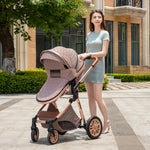 Nieuwste 3-in-1 multifunctionele kinderwagen, gemakkelijk op te vouwen, reisvriendelijk, draagbaar, met veiligheidszitje, voldoet aan de EU-norm.
