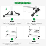 24 Slots Angelrute Rack Halter Aluminium Legierung Angelrute Pole Halterung Display Stand Tackle für Angelruten Set Kapazität