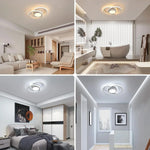 Dimbare LED-plafondlamp, moderne plafondlamp met afstandsbediening, 40W, ronde LED-plafondlamp voor slaapkamer, 3000K-6500K