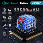 YOFIDRA 928VF 22500mAh oplaadbare lithium-ionbatterij, 388VF 15000mAh 128VF Li-ionbatterij voor elektrisch gereedschap