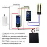 DIY Automatisches Bewässerungssystem Selbstbewässerung DIY Kit Garten Pflanzen Wasserpumpe Bodenfeuchtigkeitssensor Relaismodul für Arduino