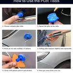 Autodeukreparatieset, gereedschapset voor autodeukreparatie, deukverwijderingsset zonder lakbeschadiging, deukentrekker voor auto's.