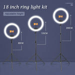 Sh 45cm 18 Zoll Rin glicht mit Stativ Stand USB Ladung Selfi LED Lampe dimmbare Fotografie Licht für Foto fotografie Studio
