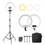 Sh 45cm 18 Zoll Rin glicht mit Stativ Stand USB Ladung Selfi LED Lampe dimmbare Fotografie Licht für Foto fotografie Studio