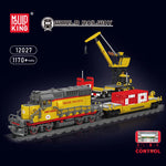 Schimmel König 12027 technischen Zug Baustein Fernbedienung emd SD40-2 Diesel lokomotive Modell Montage Auto Ziegel Kinderspiel zeug