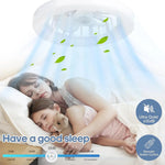 Deckenventilator mit Licht, Unterputz-Deckenventilator mit Fernbedienung, moderner Deckenventilator, dimmbar, für Wohnzimmer und Esszimmer