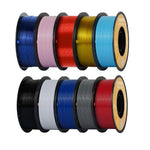 KINGROON PETG 3D-Drucker-Filament 1,75 mm 5 kg 10 kg Mixfarbe 3D-Druckmaterial 1 kg/Rolle Petg Kunststoff für FDM-3D-Drucker