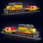 Schimmel König 12027 technischen Zug Baustein Fernbedienung emd SD40-2 Diesel lokomotive Modell Montage Auto Ziegel Kinderspiel zeug
