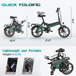 16 Elektro fahrrad Hitway mit 36V faltbarer elektrischer Pedal unterstützung mit 10,4ah Batterie, beschleuniger frei, für Teenager