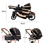 Magic zc leichter Kinderwagen Kinderwagen 3 in 1 Kinderwagen Kinderwagen für Baby leichte Wagen Kinderwagen pu 3 in1 Kinderwagen