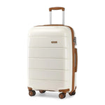 KONO Hartschalenkoffer, Leicht, 4 Rollen, TSA-Schloss & YKK-Reißverschlüsse, PP-Material(M/L/XL)