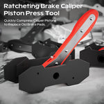 Podofo Brake Caliper Press Tool Brake Caliper Compression Tool Car Ratcheting Brake Caliper Piston Spreader Press Tool 360°