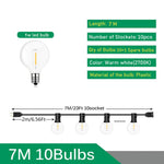 G40 Outdoor Lichterketten LED Party Girlande Dimmbare Globus Glühbirnen Fee Lampe Für Straße Terrasse Garten Camping Terrasse Dekoration