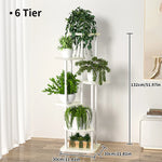 Plantenstandaard, ijzeren standaard met 6/7/8 lagen, plantenrek, plantenorganizer, opbergstandaard, plantenhouder, displaystandaard, tuindecoratie