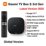 Neue xiaomi tv box s 3. Generation, google tv smart android tv box, 4k uhd wifi 6 32gb rom, dolby vision hdr10 google assistent, bt 5,2