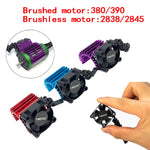 RC 380 390 2838 2845 2847 Bürstenloser Motor RC-Motorlüfter Aluminiumabdeckung Kühlkörper mit Lüfter für 1/14 1/16 1/18 RC-Auto