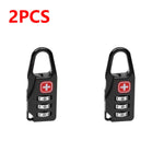 1-10PCS Tragbare Legierung Schloss Vorhängeschloss Outdoor Reise Gepäck Zipper Rucksack Handtasche Sicher Anti-diebstahl Kombination code Nummer Schloss