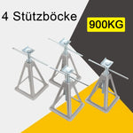 Set van 4 caravansteunen, RV-stabilisatoren, 3600 kg, aluminium RV-nivelleerkrikken, stapelbaar voor campers, caravans en vouwwagens.