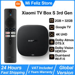 Neue xiaomi tv box s 3. Generation, google tv smart android tv box, 4k uhd wifi 6 32gb rom, dolby vision hdr10 google assistent, bt 5,2