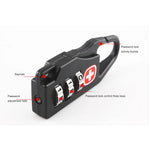 1-10PCS Tragbare Legierung Schloss Vorhängeschloss Outdoor Reise Gepäck Zipper Rucksack Handtasche Sicher Anti-diebstahl Kombination code Nummer Schloss