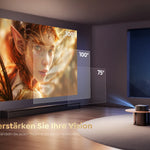 FHD 1080P-projector, Bluetooth, wifi, officiële Netflix-ondersteuning, AI-autofocus, 1500 ANSI 38000 lumen, autofocus, 4K-ondersteuning