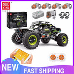 MOLD KING 18002 Technisch Autospeelgoed De MOC-19517 APP&RC Gemotoriseerde 4WD RC Buggy Model Bouwblokken Kinder Kerstcadeau
