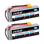 HRB 2S 3S 7,4 V 11,1 V 3000 mah 4S 6S 14,8 V 22,2 V 3300 mah Lipo Batterie 60C XT60 Stecker Für Auto FPV Flugzeug Drone Boot Lkw