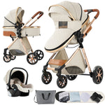 Kinderwagen 3-in-1-Wagen Babybett Kinderwagen für Neugeborene Luxus faltbar leicht Reisen Neugeborene Mutter Kleinkind Kinder Kind Nest
