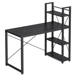 VASAGLE computertafel/bureau, 120/137,2 cm, met planken aan de rechter- of linkerkant.