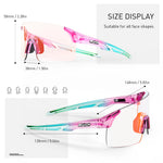 SCVCN Outdoor Sports Photochrome Fahrradbrille für Damen und Herren, Fahrradbrille, Sonnenbrille mit UV400-Schutz