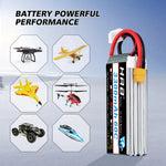 HRB 2S 3S 7,4 V 11,1 V 3000 mah 4S 6S 14,8 V 22,2 V 3300 mah Lipo Batterie 60C XT60 Stecker Für Auto FPV Flugzeug Drone Boot Lkw