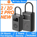 NEUER tragbarer Luftkompressor Xiaomi Mijia 2/2D/2PRO, Luftpumpe 2, intelligenter digitaler Reifendruckerkennungs-Inflator für Auto und Fahrrad