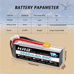 HRB 2S 3S 7,4 V 11,1 V 3000 mah 4S 6S 14,8 V 22,2 V 3300 mah Lipo Batterie 60C XT60 Stecker Für Auto FPV Flugzeug Drone Boot Lkw