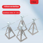 Set van 4 caravansteunen, RV-stabilisatoren, 3600 kg, aluminium RV-nivelleerkrikken, stapelbaar voor campers, caravans en vouwwagens.