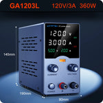 Wanptek laboratoriumvoeding 30V 5A 30V 10A 60V 5A 120V 3A instelbaar met USB-uitgang en display, gelijkstroomvoeding voor laboratoriumtafels