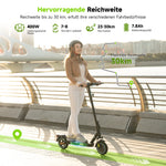 RCB Elektroroller für Erwachsene EV85F ABE, APP-Steuerung, 400-W-Motor, 7,8-Ah-Akku, 20 km/h Höchstgeschwindigkeit, 30 km Reichweite, Gewicht 15 kg, 3 Geschwindigkeitsmodi, Elektroroller mit Straßenzulassung