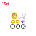 1/2 Set Waterpijp Draadplaat Set 1/2" 3/4" PVC Draadmaker Gereedschap met 3 Matrijzen Kunststof Pijp Tap Matrijzen Set voor Elektrische Boormachine