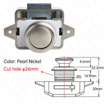 10PCS KAK Camper Auto Push-Lock 20mm RV Caravan Boot Motor Hause Schrank Schublade Latch Taste Schlösser für Möbel Hardware