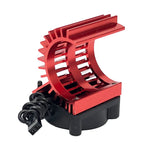 RC 380 390 2838 2845 2847 Bürstenloser Motor RC-Motorlüfter Aluminiumabdeckung Kühlkörper mit Lüfter für 1/14 1/16 1/18 RC-Auto