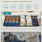 SONGMICS Unterwäsche-Organizer 8er Set, Schubladen-Organizer faltbar, Ordnungssystem Kleiderschrank, Aufbewahrungsbox Schrank