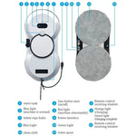 Fenster reinigungs roboter 5600pa lrge Saug elektrische Sprüh fenster Reinigungs roboter Absturz sicherung Fern reiniger