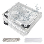 Transparant waterdicht zeil van PVC, transparante vinyl luifel, veranda tent, zware, winddichte beschermhoes