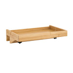 SoBuy NKD01 Bettablage mit Kabelführung Nachttisch Regal für Mobiltelefon, Fernbedienung aus Bambus klemmbar BHT ca. 36x9x25cm
