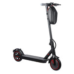 Schwarzer 350-W-Faltbarer Elektroroller mit Tasche für Erwachsene, 30 km Reichweite, APP-Unterstützung, faltbarer Pendler-E-Scooter