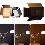 LED-fotostudiolamp voor YouTube, games, live video, cameraverlichting, 40W/50W, draagbare video-opname- en fotografiepaneellamp