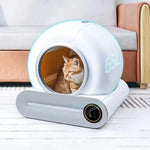 EU-voorraad Volautomatische slimme kattenbak Zelfreinigend Kattentoilet met Grote Capaciteit en App Slimme Bediening, Huisdierbenodigdheden