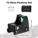 Mini MR Red Dot Vizier Collimator Geweer Reflexvizier Richtkijker gemonteerd op 20mm rail voor airsoft-/jacht